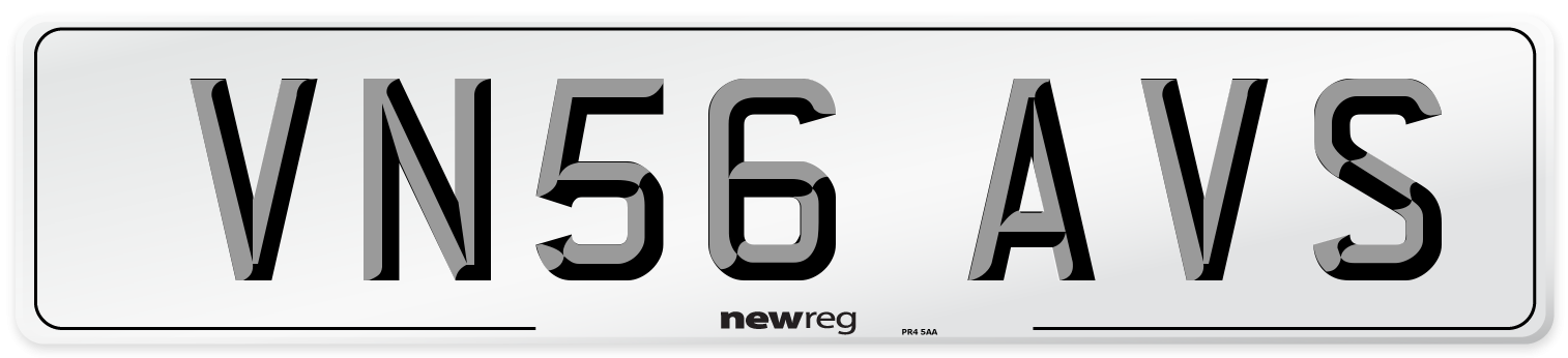 VN56 AVS Number Plate from New Reg
